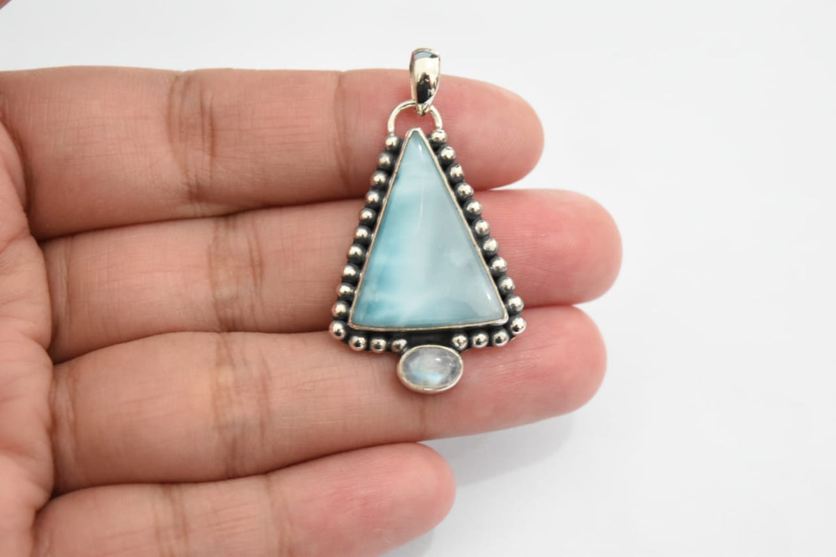 Larimar Pendant .925 Sterling Silver