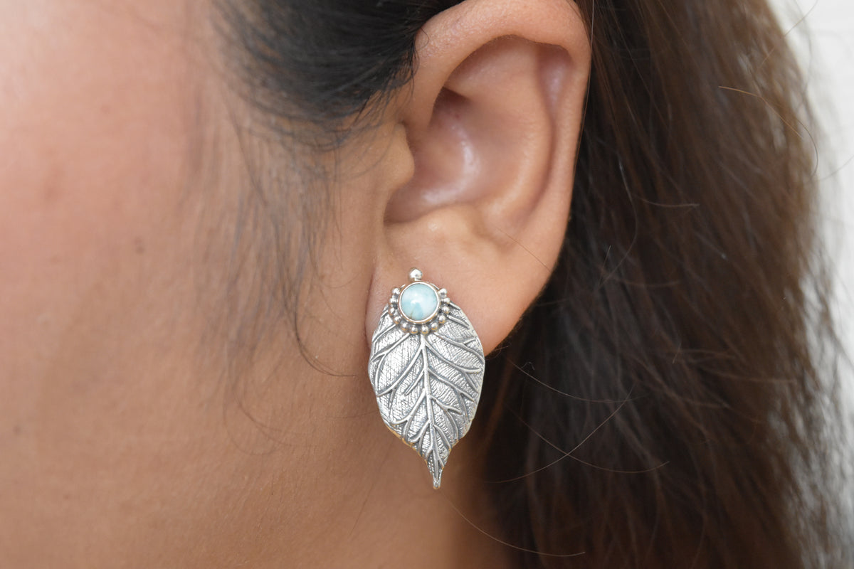 Larimar Earring .925 Sterling Silver