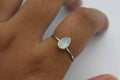 Rainbow Moonstone Ring .925 Sterling Silver