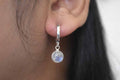 R.Moonstone Earring .925 Sterling Silver