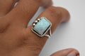 Larimar Ring .925 Sterling Silver