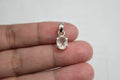 Crystal Rose Quartz Pendant .925 Sterling Silver