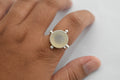 Crystal Druzy Ring .925 Sterling Silver