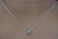 Rainbow Moonstone Necklace .925 Sterling Silver