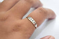 Crafted Grace Stamp Ring .925 Sterling Silver