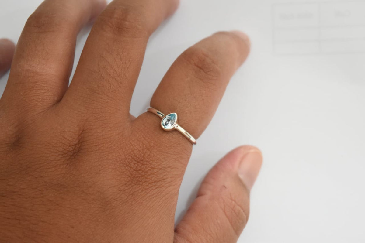 Topaz Ring .925 Sterling Silver