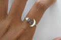 Crystal Ring .925 Sterling Silver