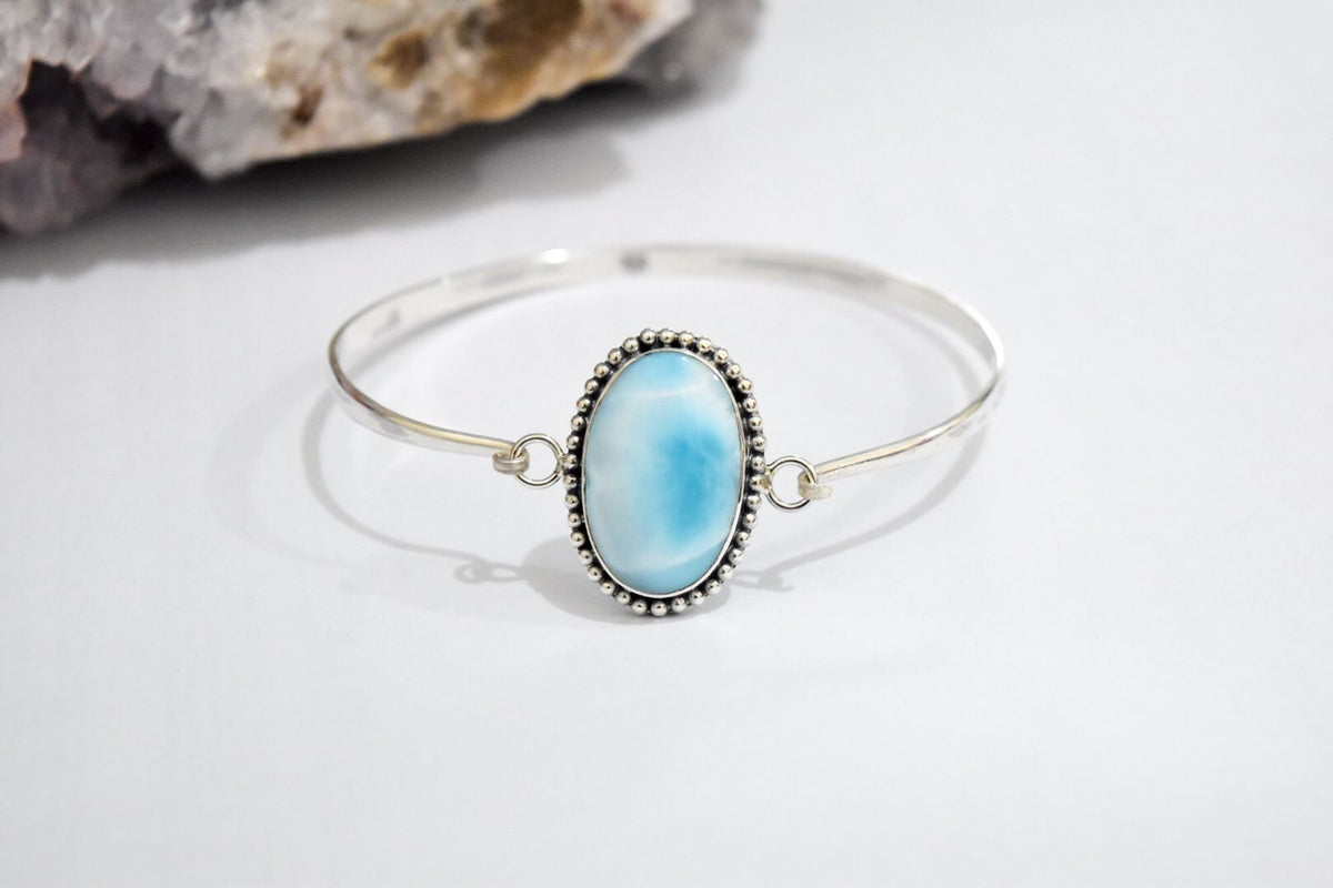 Larimar Bracelet .925 Sterling Silver