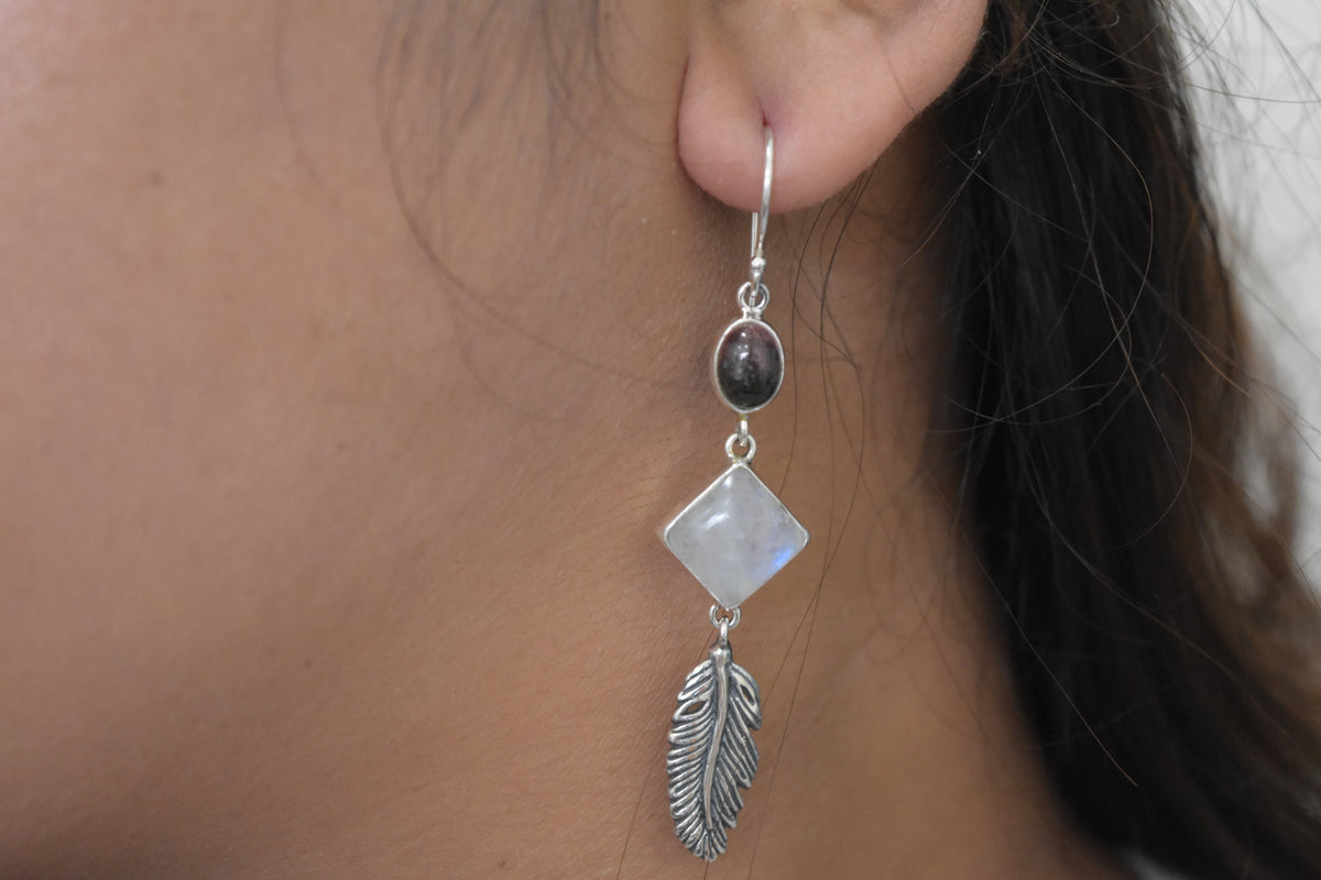 Turmaline Earring .925 Sterling Silver