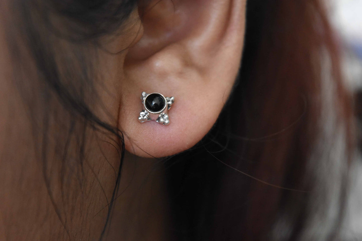 Onyx Earring .925 Sterling Silver