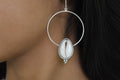 Cowrie Shell Earring .925 Sterling Silver