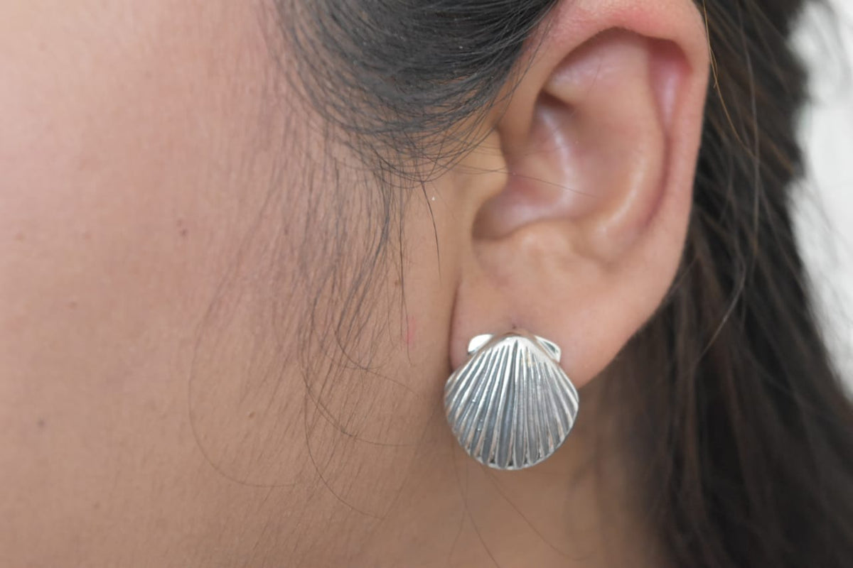 Plain Silver Earring .925 Sterling Silver