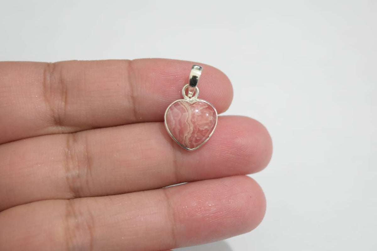 Rhodocrosite Pendant .925 Sterling Silver
