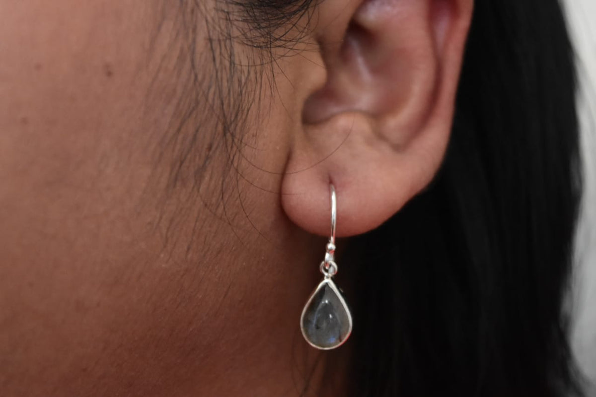 Labradorite Earring .925 Sterling Silver