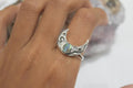 Paua Shell Ring .925 Sterling Silver