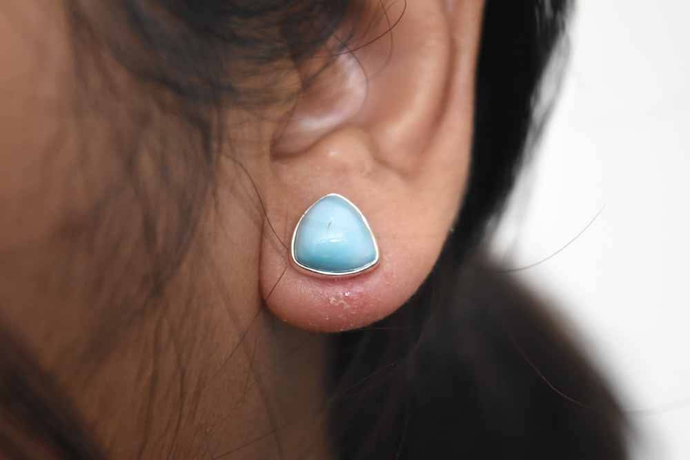 Larimar Earring .925 Sterling Silver