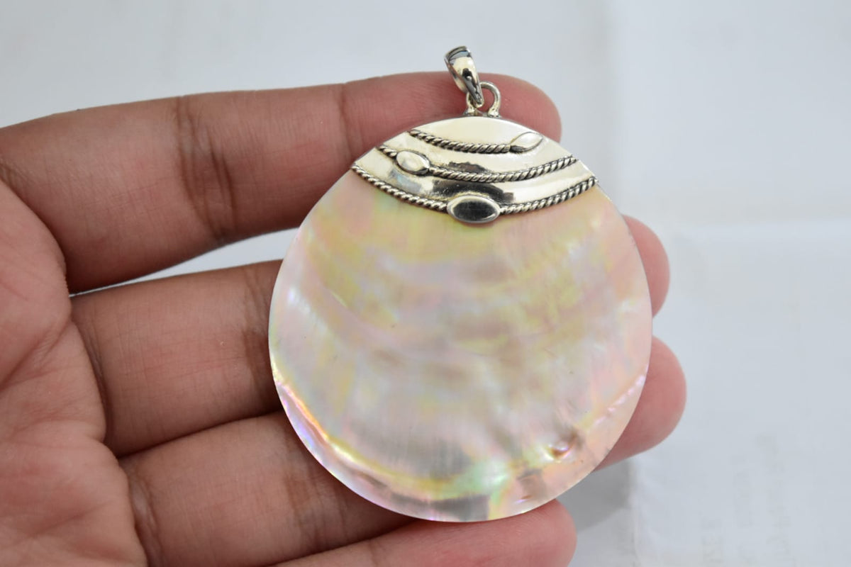 Shell Simping Pendant .925 Sterling Silver