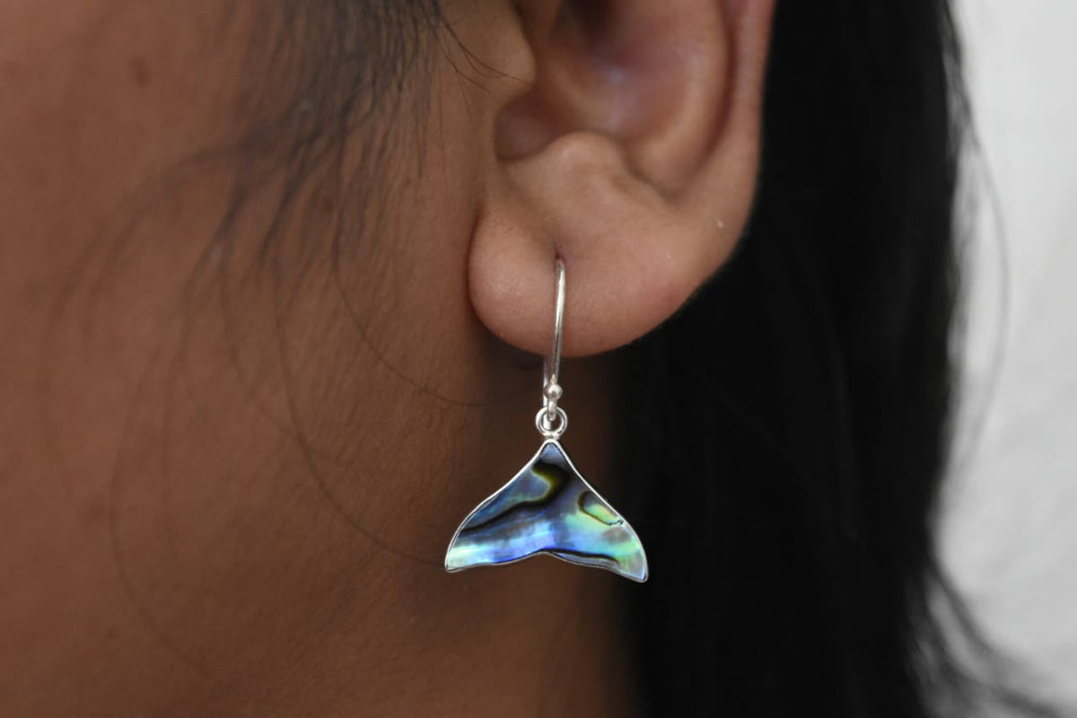 Paua Shell Earring .925 Sterling Silver