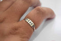 Crafted Peace Stamp Ring .925 Sterling Silver