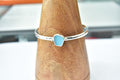 Seaglass Light Blue Bracelet .925 Sterling Silver