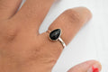 Onyx Skraf Ring .925 Sterling Silver