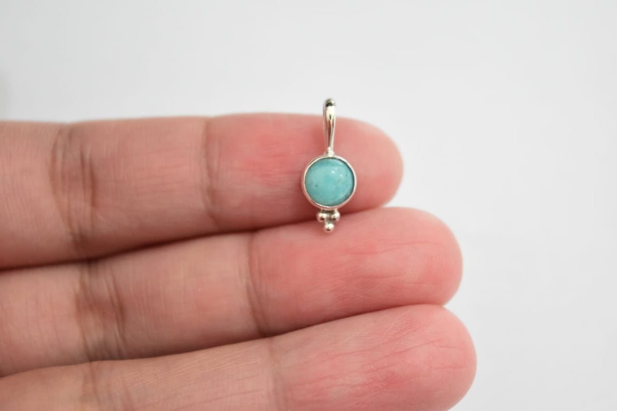Amazonite Pendant .925 Sterling Silver