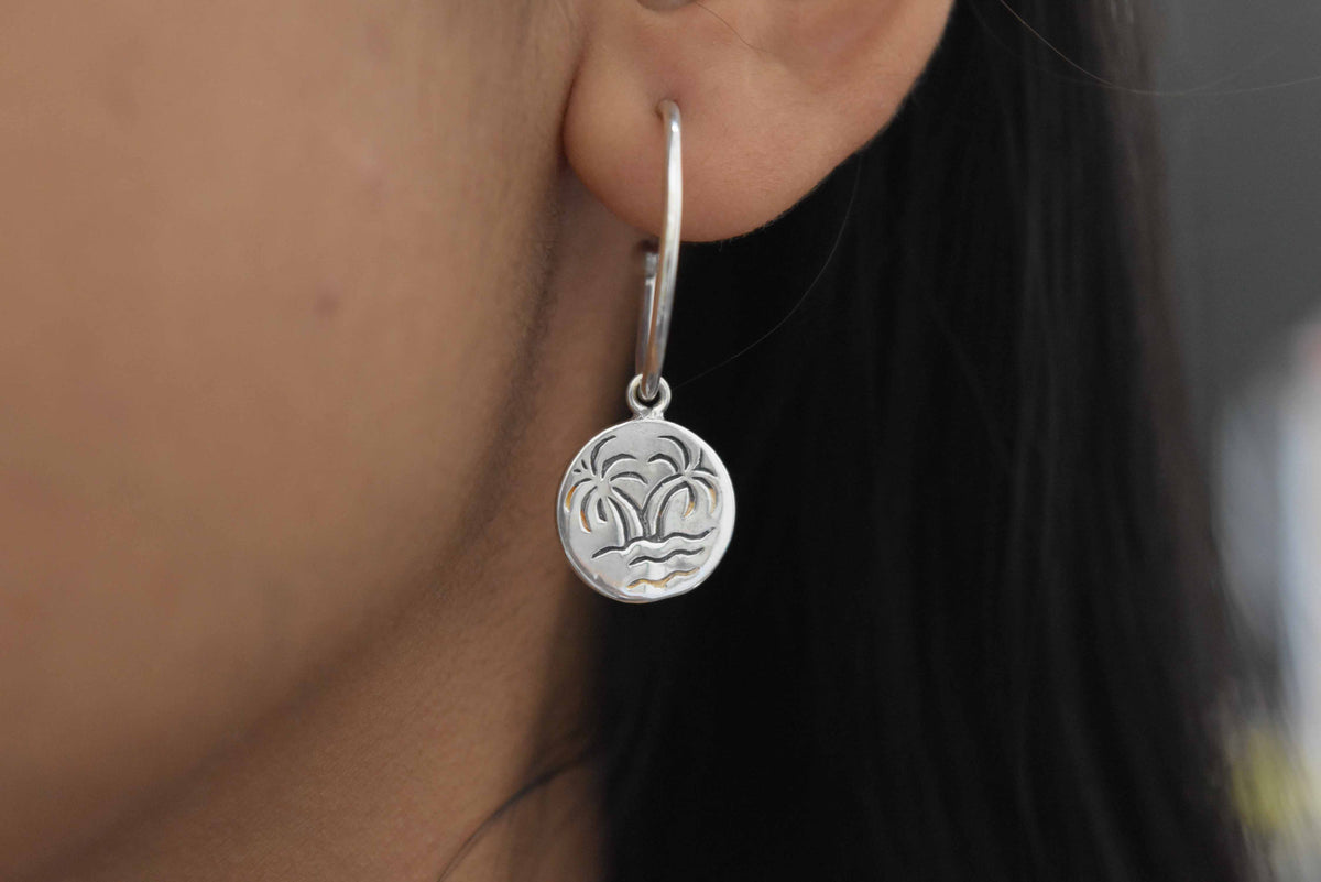 Plain Silver Earring .925 Sterling Silver