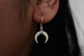 Cowrie Shell Earring .925 Sterling Silver