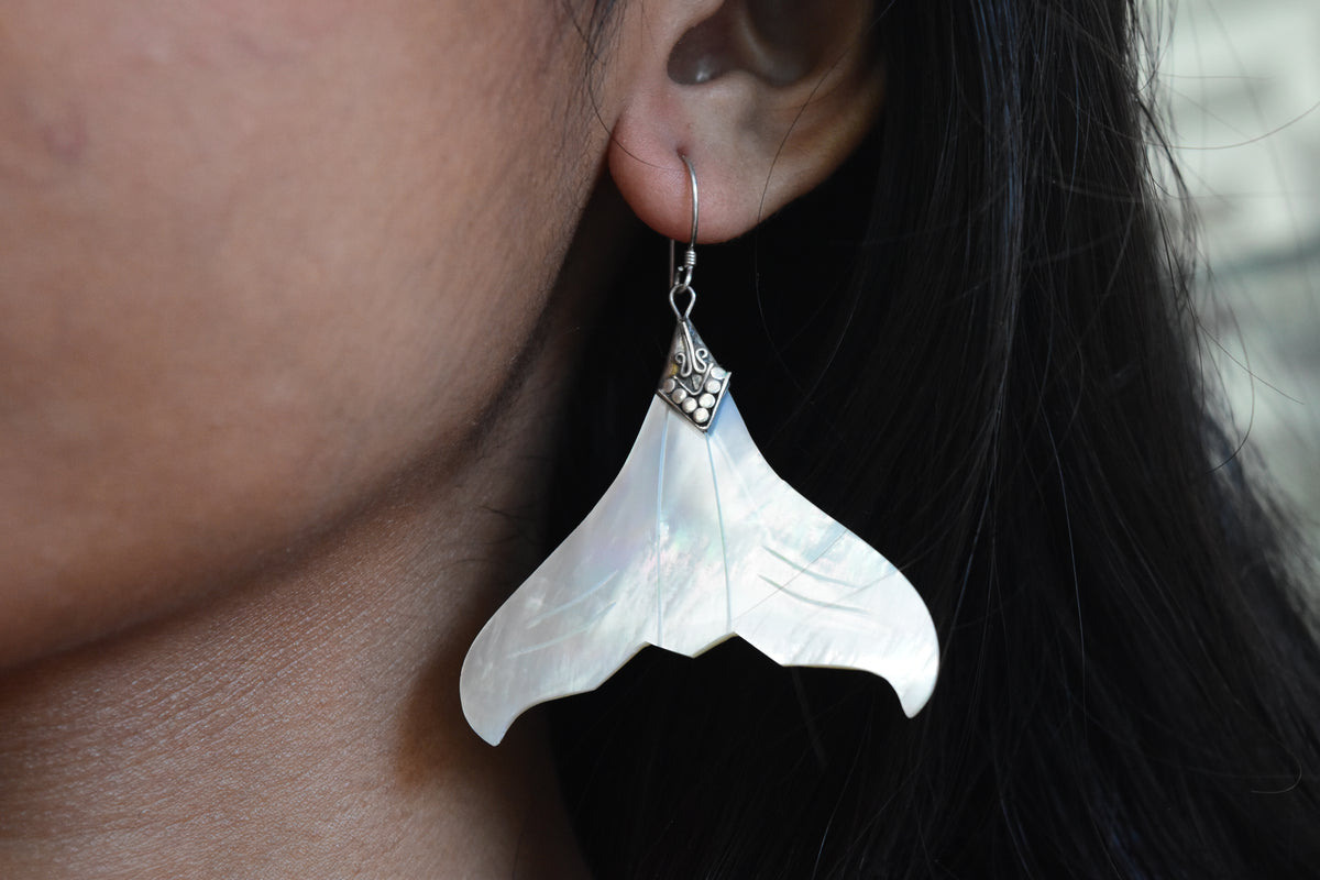 MOP Shell Earring .925 Sterling Silver