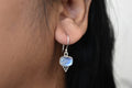 R.Moonstone Earring .925 Sterling Silver