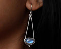 R.Moonstone Earring .925 Sterling Silver