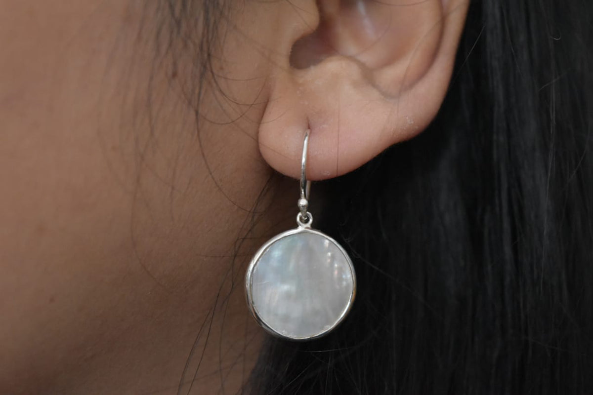 MOP Shell Small Earring .925 Sterling Silver
