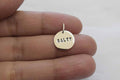 Plain Silver Salty Stamp Pendant .925 Sterling Silver