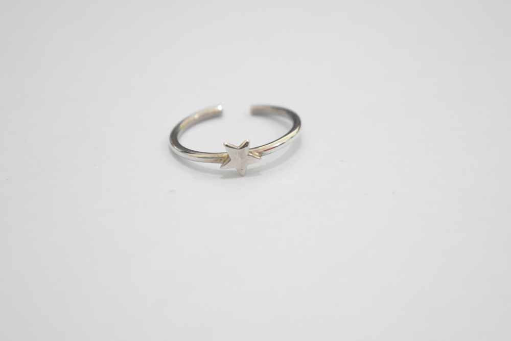 Toe Ring Star .925 Sterling Silver