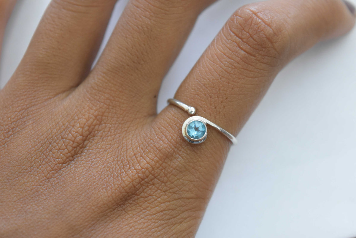Topaz Ring .925 Sterling Silver