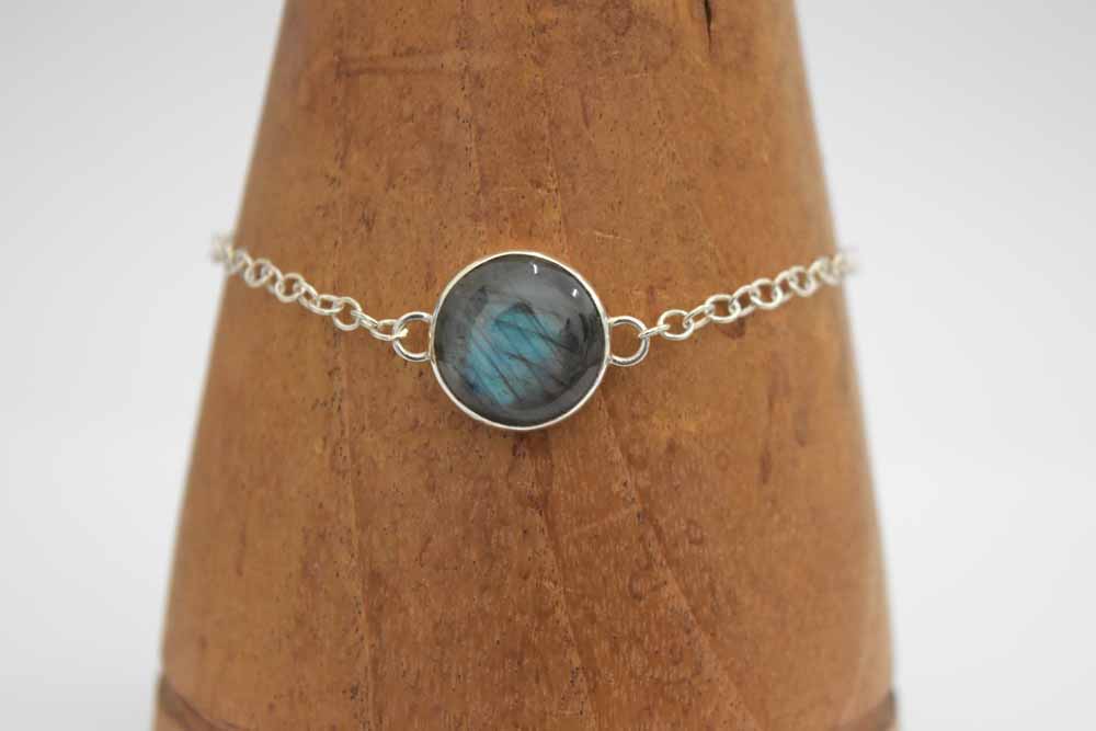 Labradorite Bracelet .925 Sterling Silver