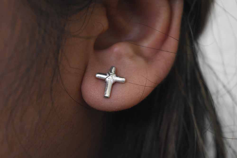 Plain Silver Earring .925 Sterling Silver