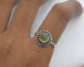 Peridot Ring .925 Sterling Silver