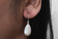 Pearl Biwa Earring .925 Sterling Silver