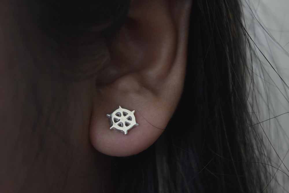 Plain Silver Earring .925 Sterling Silver