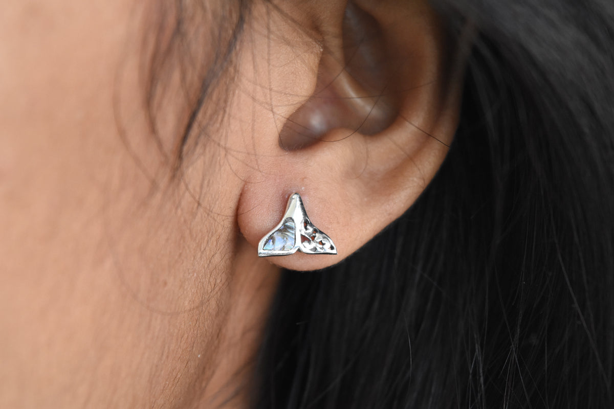 Paua Shell Earring .925 Sterling Silver
