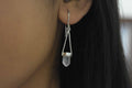 Crystal Clear Earring .925 Sterling Silver