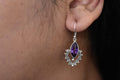 Amethyst Earring .925 Sterling Silver