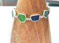 Seaglass Kas Bracelet .925 Sterling Silver