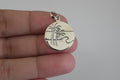 Plain Silver Nature Stamp Pendant .925 Sterling Silver