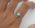Larimar Ring .925 Sterling Silver