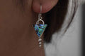 Paua Shell Earring .925 Sterling Silver