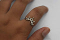 Casting Celestial Crown Ring .925 Sterling Silver