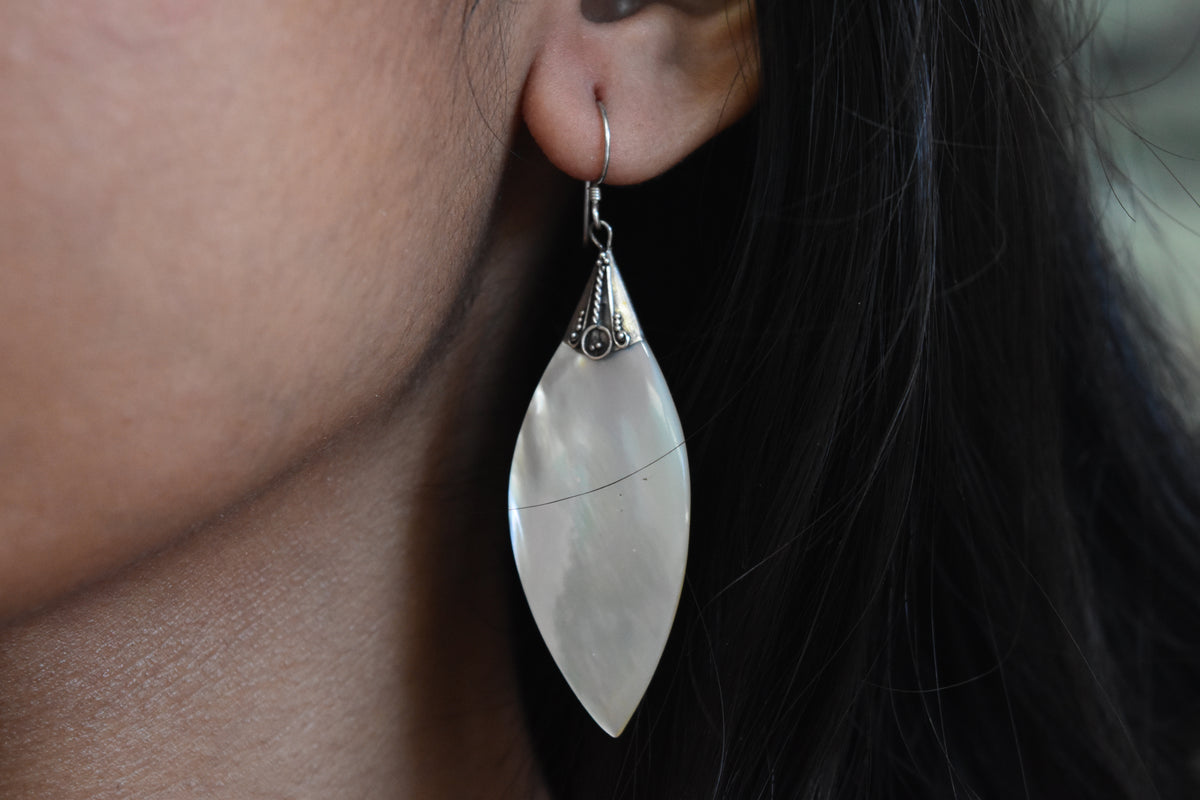MOP Shell Earring .925 Sterling Silver