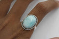 Larimar Ring .925 Sterling Silver